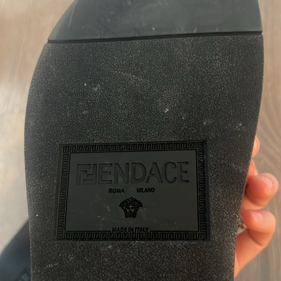 Fendace Fendi x Versace black slides - Picture 8 of 9